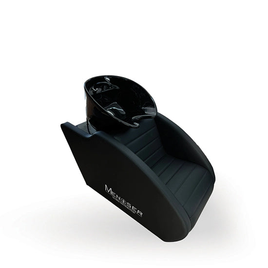 MENOSER stol za umivanje - Frizerski salon / Brivnica - Črna