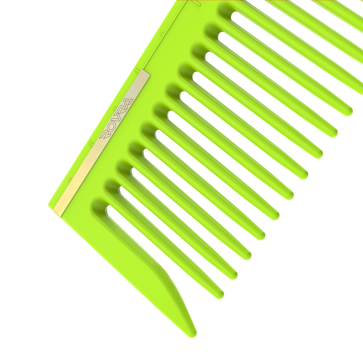 ROVRA   Lime   Green   Barber   Comb   -   Innovative   Styling   Tools